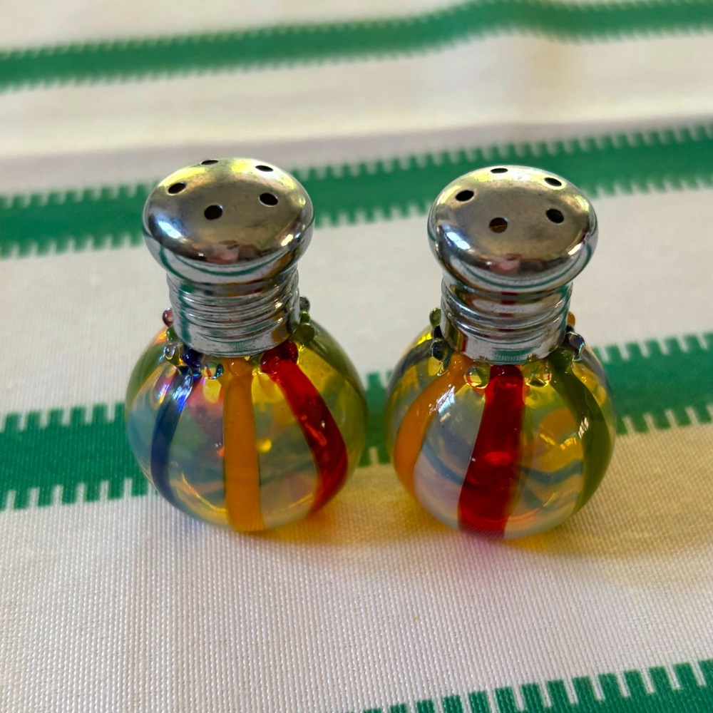 Glass Act Salt And Pepper Shakers